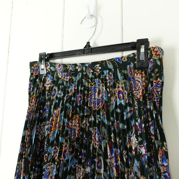 Lauren Ralph Lauren Ascot Print Georgette A Line Midi Skirt Womens Size 6 Green - Picture 4 of 12